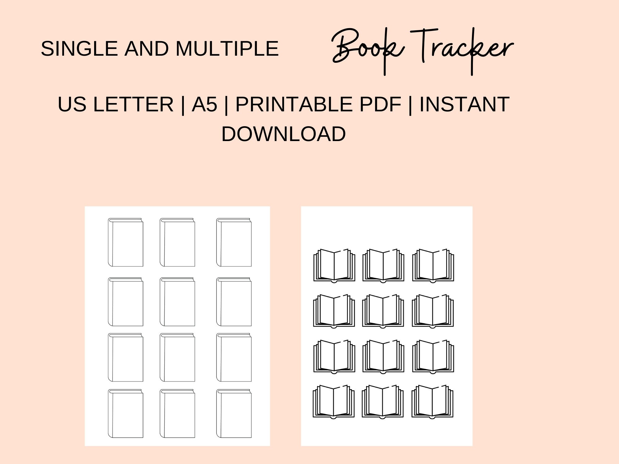 Reading Tracker Printable, Reading Journal, Books Review, Book Lovers ...