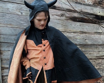 Antique Halloween Costume, 1920’s Handmade Devil Costume, Theater Opera Mephisto Stage Costume, Rare Collector Costume, Adult