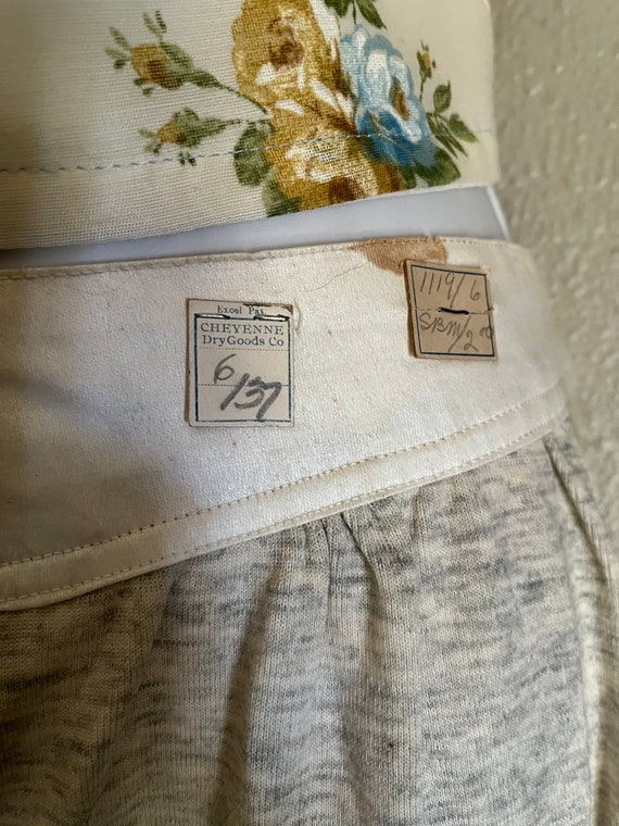 ANTIQUE Union Suit, Wool Long Underwear, Split Gusset… Gem