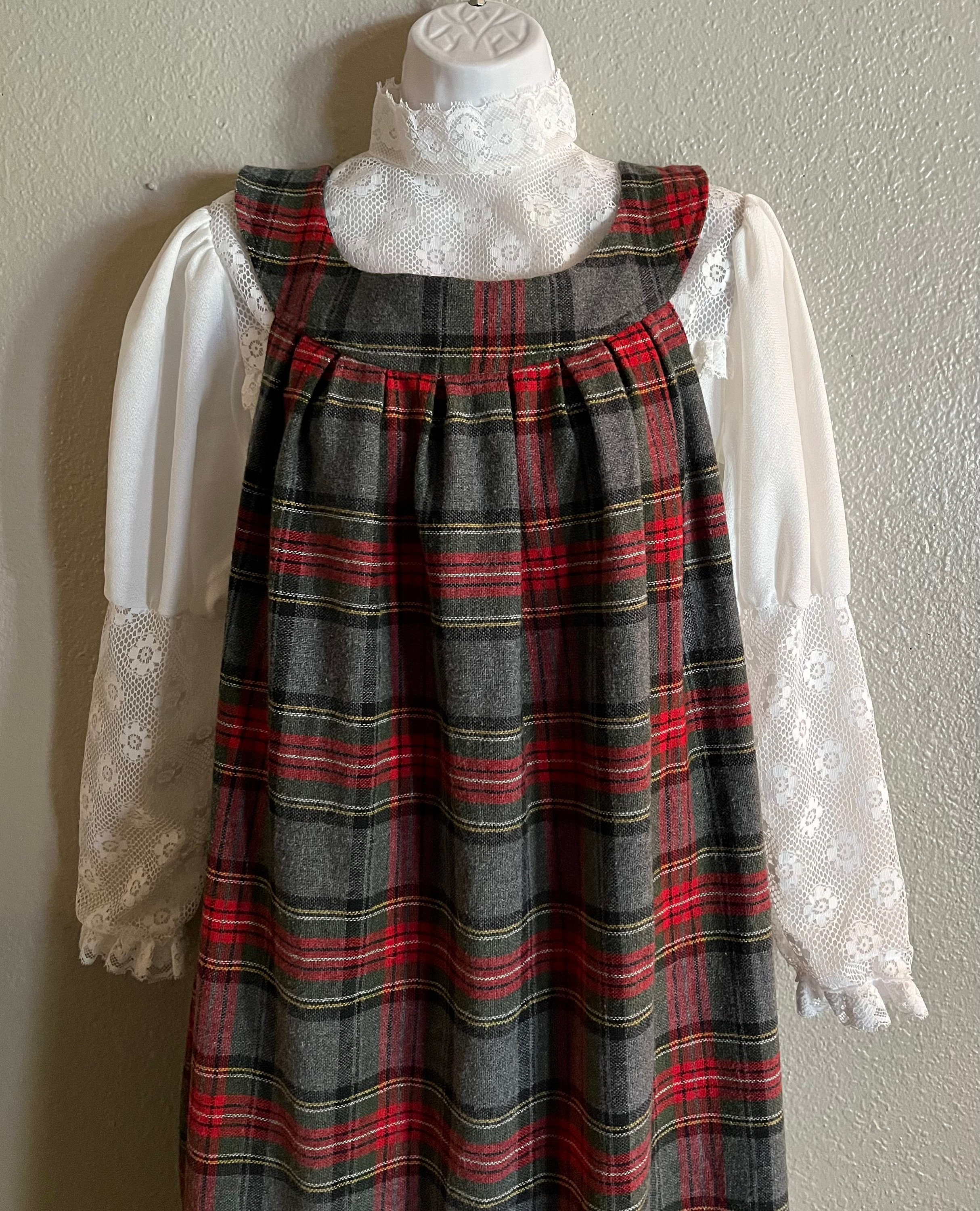 Plaid Jumper Dress - Etsy