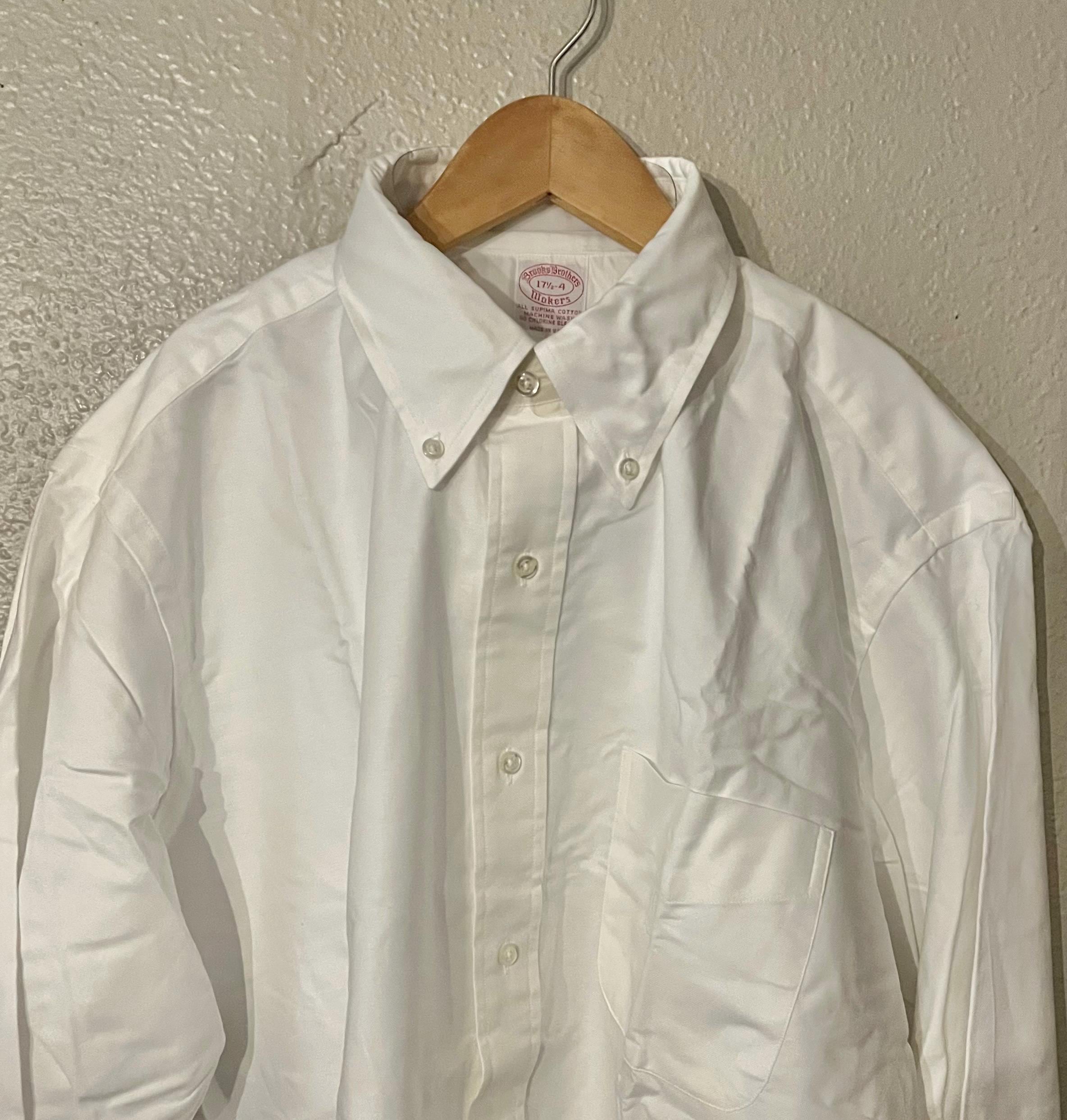 トップス Brooks Brothers MAKERS L/S White Shirt Brooks Brothers Women's Wrinkle-Free Stretch Pinpoint Shirt