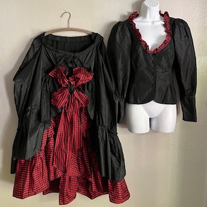 Vintage Halloween Costume, Homemade Victorian Theater Costume, Large