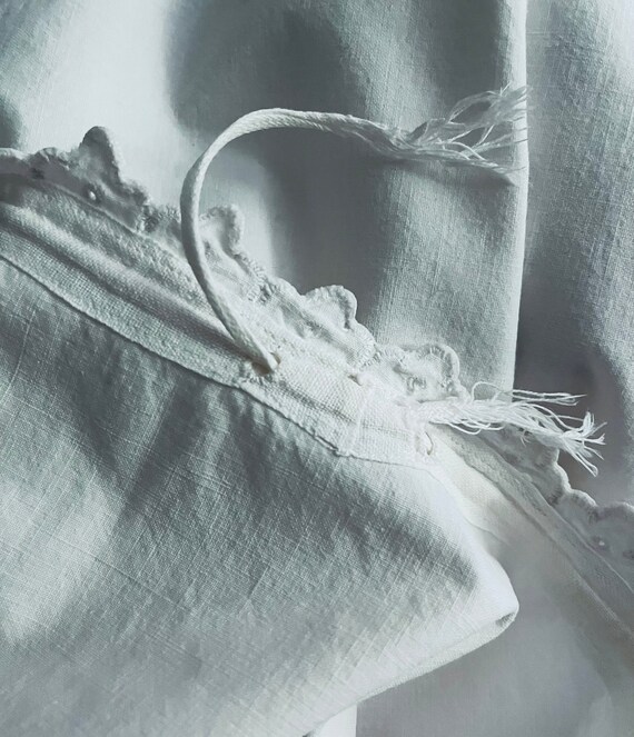 VINTAGE Edwardian - 1910’s Crisp Cotton, A-line C… - image 3