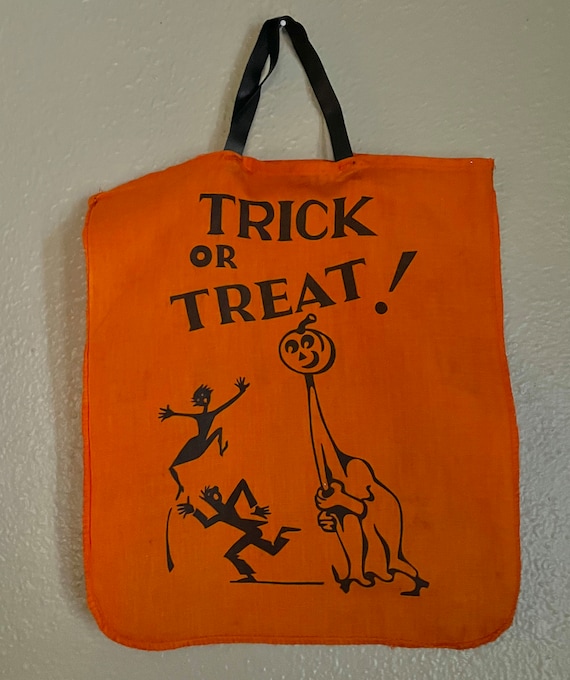 VINTAGE 1950’s Halloween Trick-orTreat Bag, Vinta… - image 6