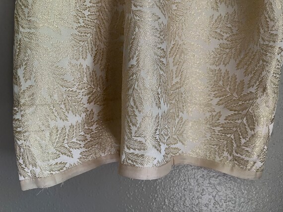 VINTAGE 1950’s 1960’s Iridescent Gold Jacquard Co… - image 8