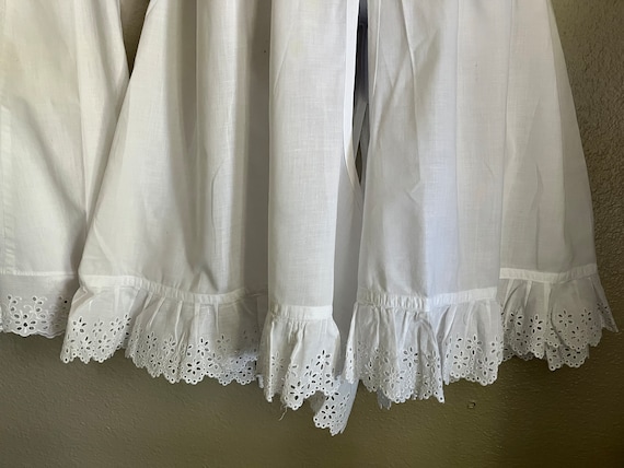 VINTAGE 1910’s Edwardian Cotton Petticoat & Split… - image 2