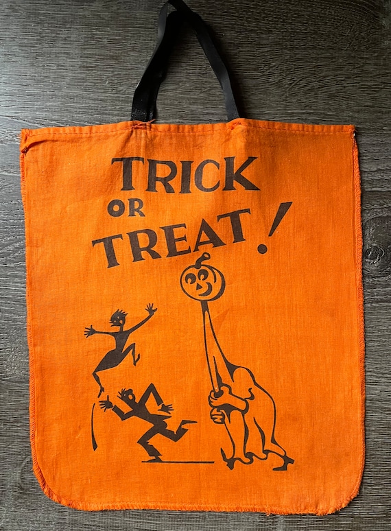 VINTAGE 1950’s Halloween Trick-orTreat Bag, Vinta… - image 1