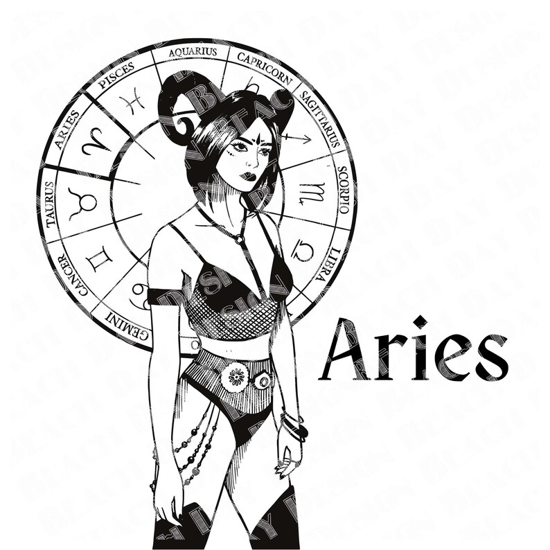 Aries Svg, Printable Design, PNG Jpeg SVG PDF, Aries Zodiac Sign, Aries Png, Cool Aries