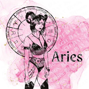 Aries Svg, Printable Design, PNG Jpeg SVG PDF, Aries Zodiac Sign, Aries Png, Cool Aries, Astrological Sign, Aries Sign, with & without color