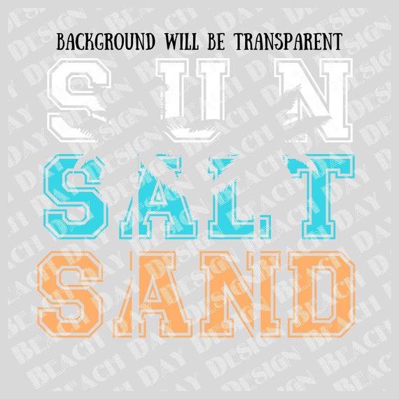 Sun Salt Sand Beach Svg Printable Design PNG Jpeg SVG PDF - Etsy México