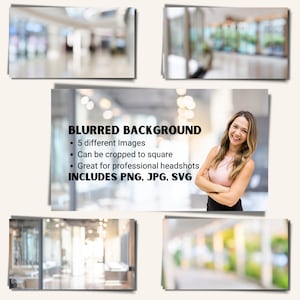 Blurred Background, 5 Different Images, Great for Headshots, Office Setting, Corporate Headshot Blurry Backgrounds, Soft Focus
