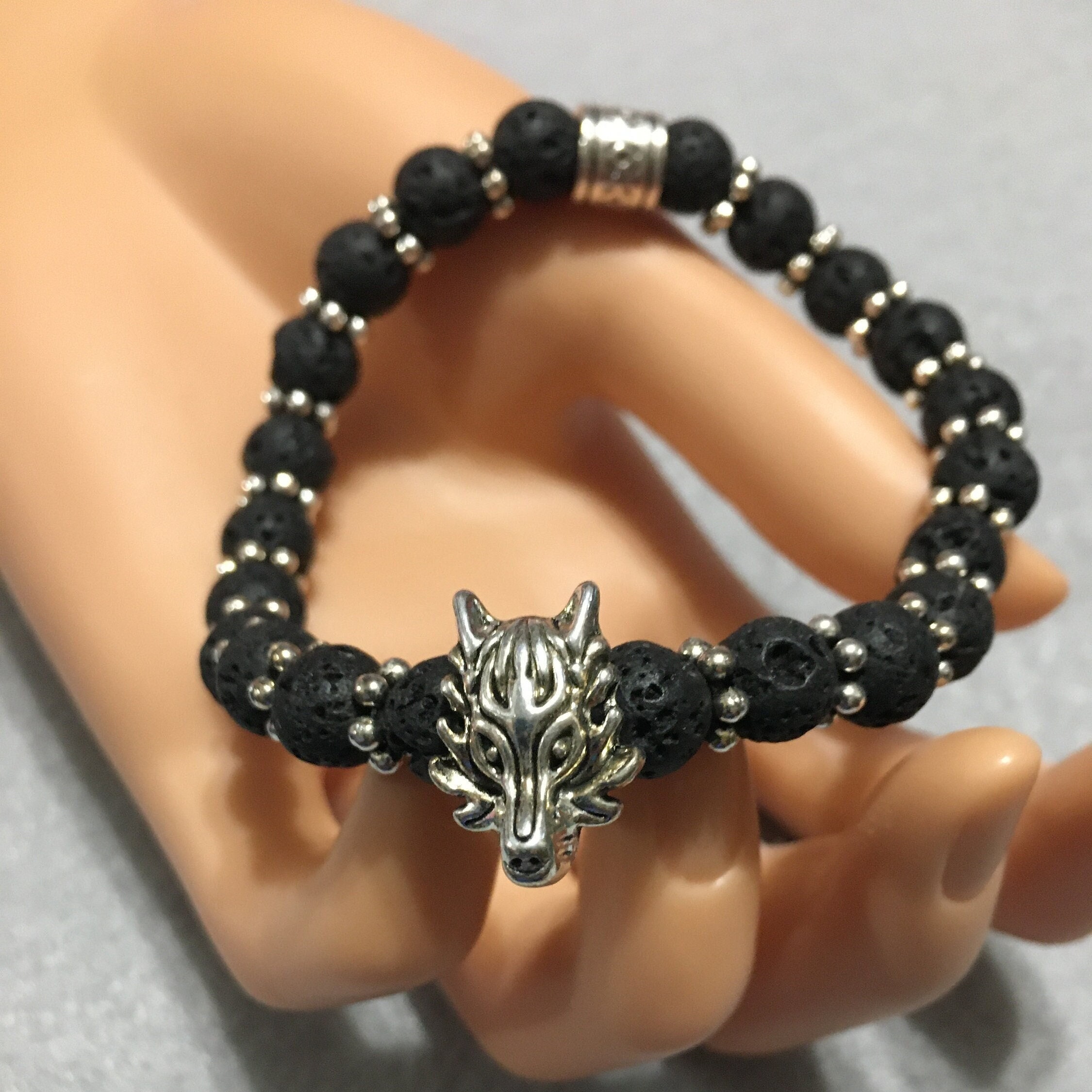 Wolf bead shop bracelet