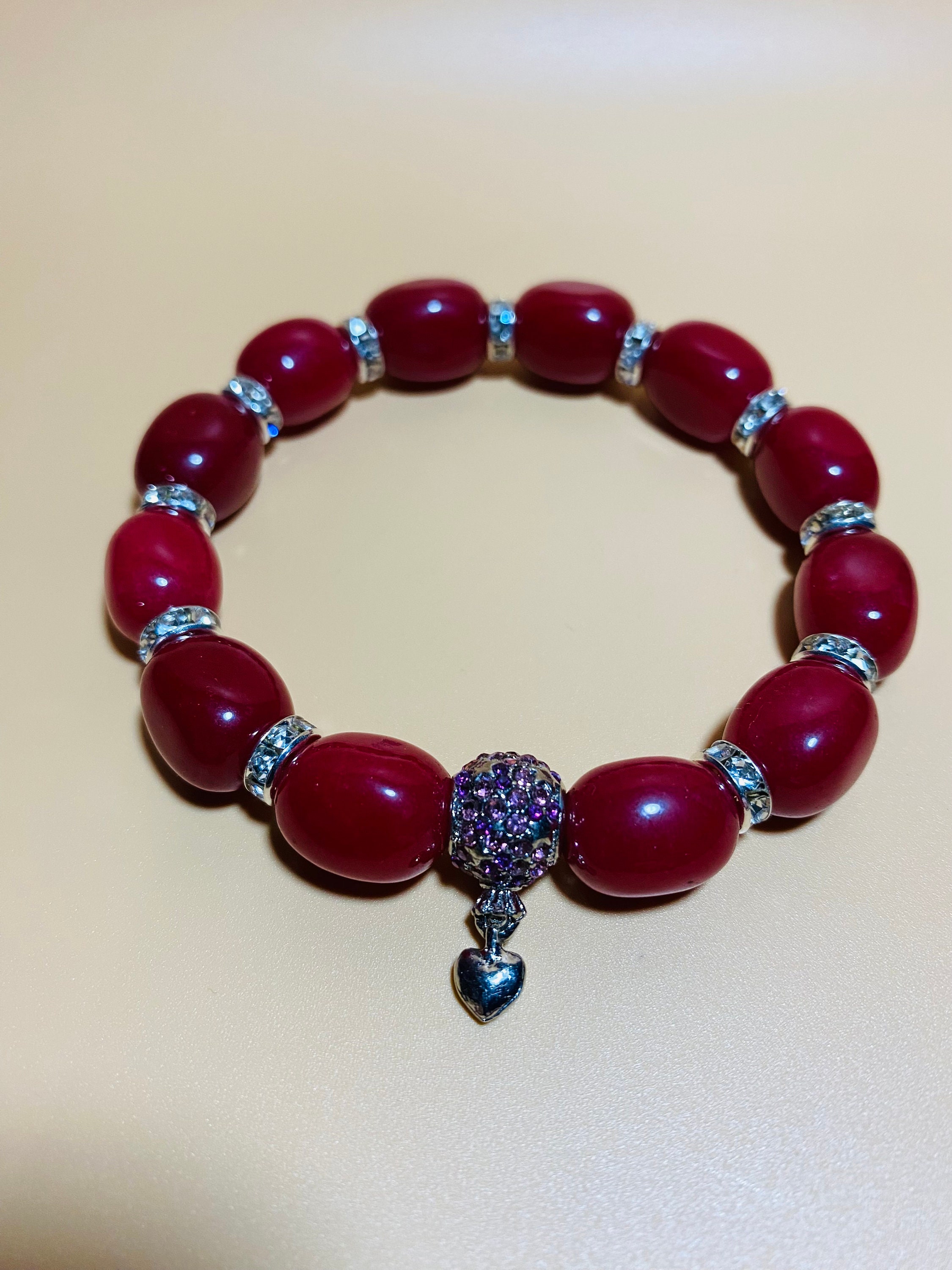 Bracciale Ametista, elastico, sfaccettato, sfere 4mm - Bracciali