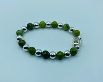Set 4 Bracciali Elastici Donna Con Perline E Cristalli – Bracciali Dell'Amicizia Multistrato, Colore Verde, Regalo Per Amiche E Mamme