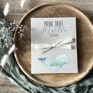 Fisch/Schiff/Wal | Mini Fotoalbum Taufe