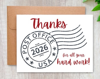 Mail Carrier Thank You Card: Show Your Appreciation for Postal Worker