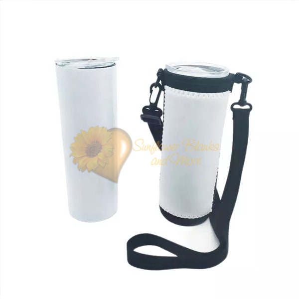 Sublimation 20 oz Tumbler Carry Bag ~  Blank Tote made of Neoprene ~ 20oz Sublimation Tumbler Totes