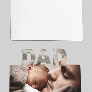 Blank Dad Sublimation Picture Frame ~ Picture Frame Sublimation