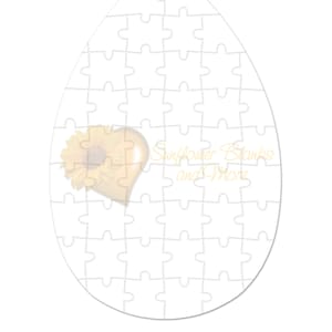 Blank Easter Egg sublimation puzzles, puzzles for sublimation 45 piece,  sublimation puzzle for decoration, Blanks White DIY Custom Puzzle