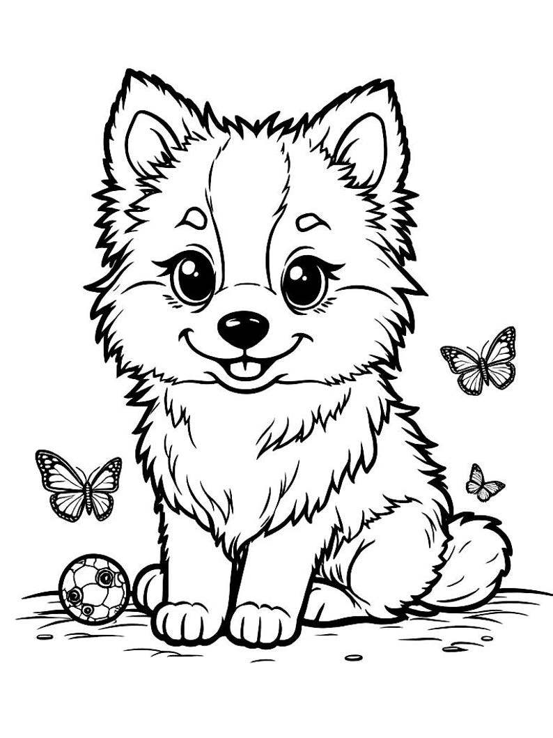 PUP-133] Shetland Sheepdog Coloring Pages for Kids - 20 Cute Shelties ...