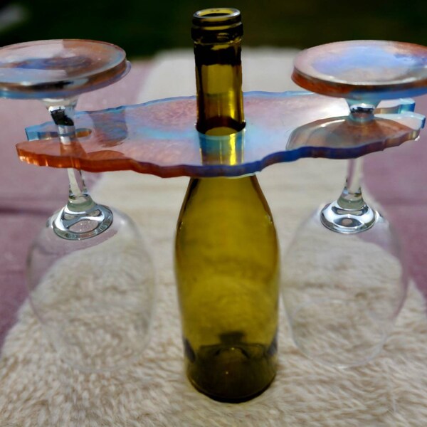 Resin Wine Glass Holder Etsy