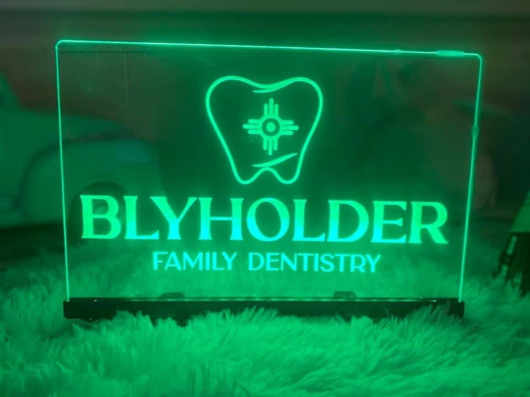 Laser Engraved Acrylic LED Sign With Remote Etsy