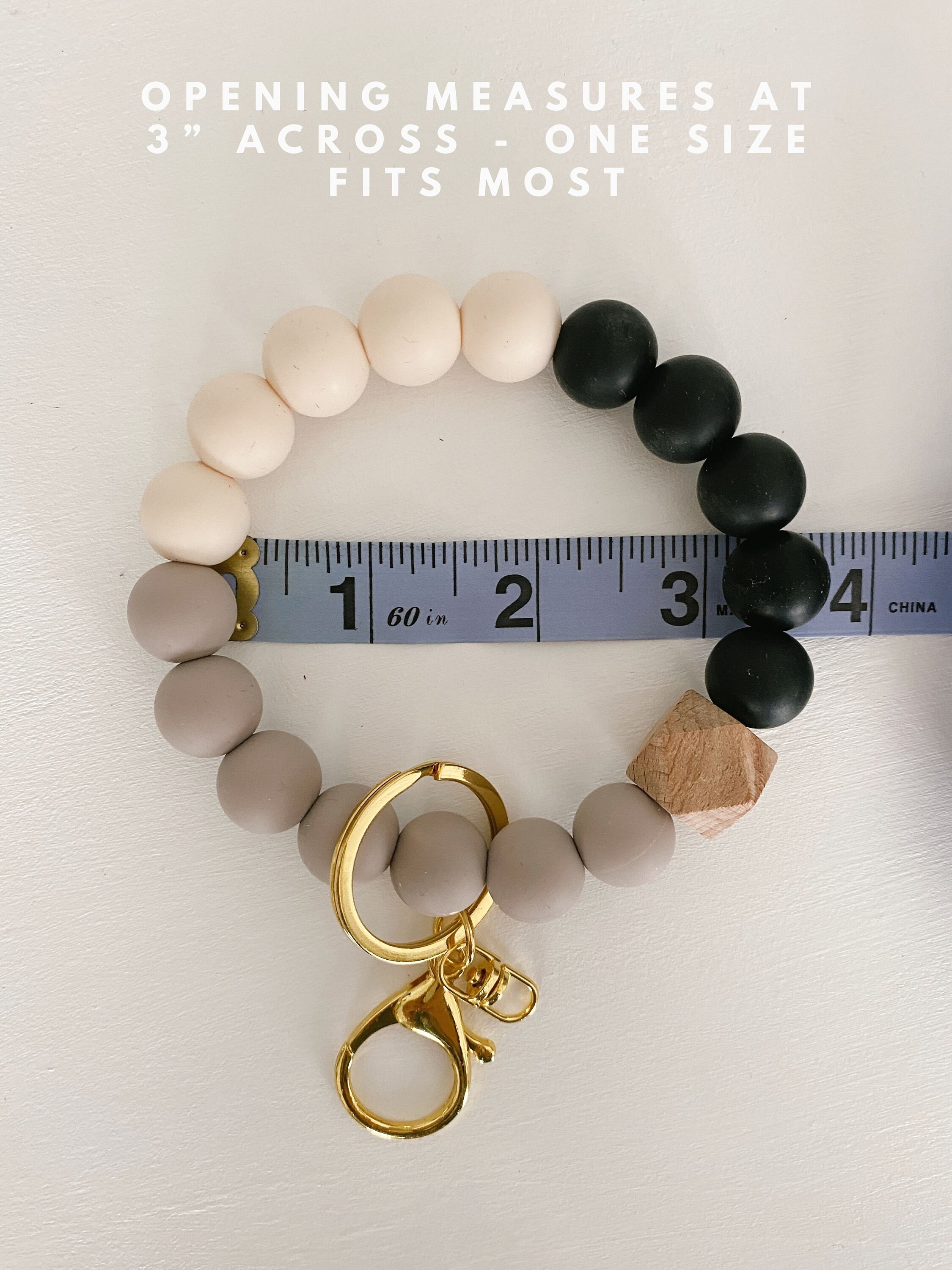 Multi-Functional Wrist Bracelet Key Chain With Hair Scrunchies - Silk Style Gift For Women, Mothers, Girls (Includes Velvet Pouch) - View #11