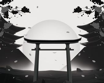 Techsource Acrylic Poster - Kyoto V2 Grey | 16x24"