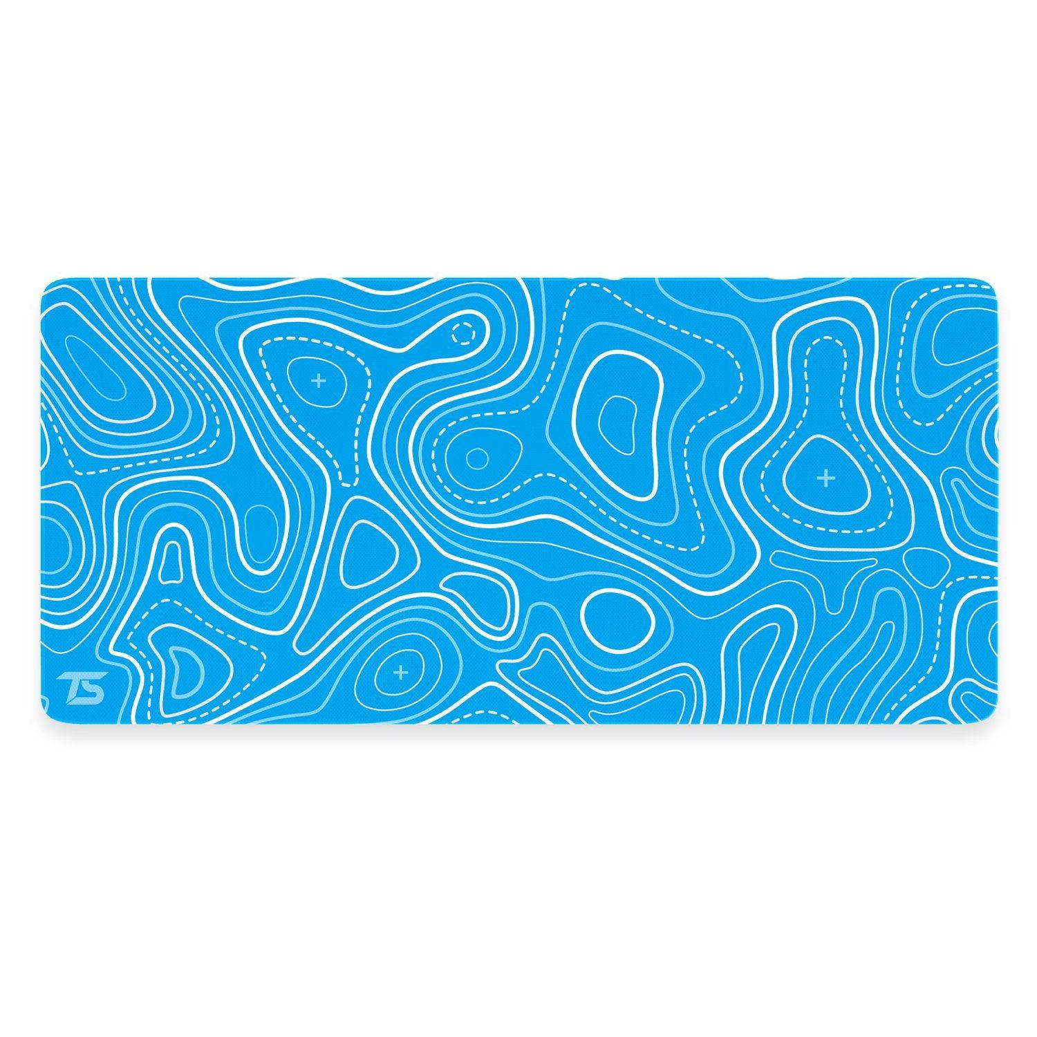 Techsource Mousepad - Topo Blue | 900x400/800x300 | Stitched