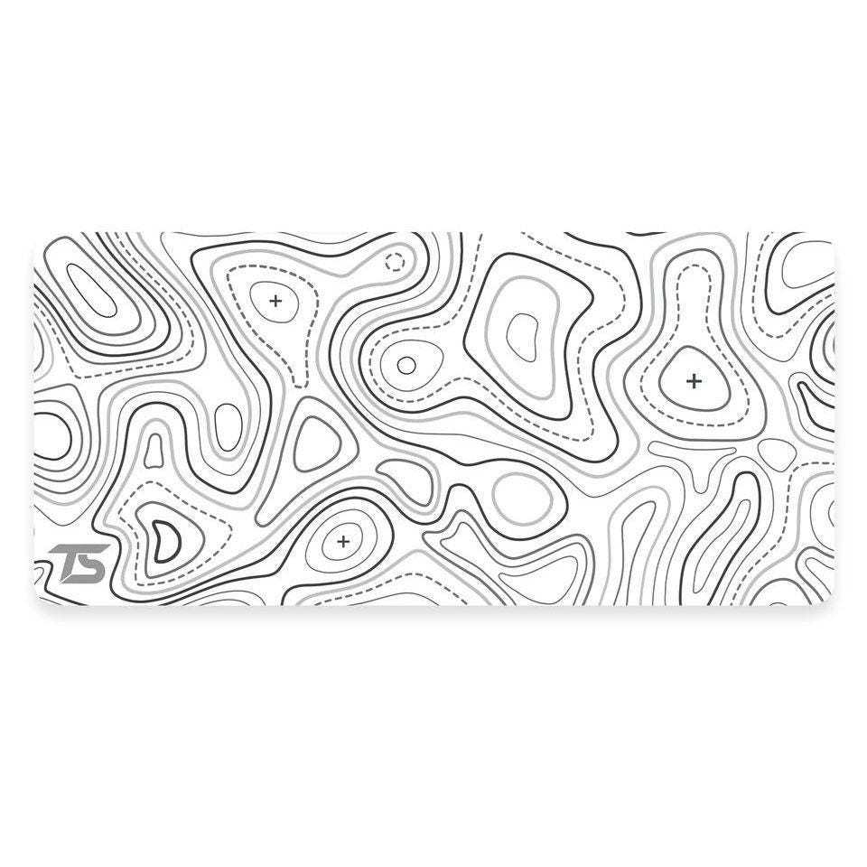 Techsource Mousepad - Topo White | 900x400/800x300 | Stitched
