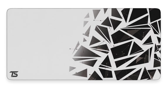 Tapis de souris Techsource Nexus blanc XL 900x400cm/36x16 avec bords  cousus, base en caoutchouc antidérapant Lavable en machine Vitesse et  contrôle -  France