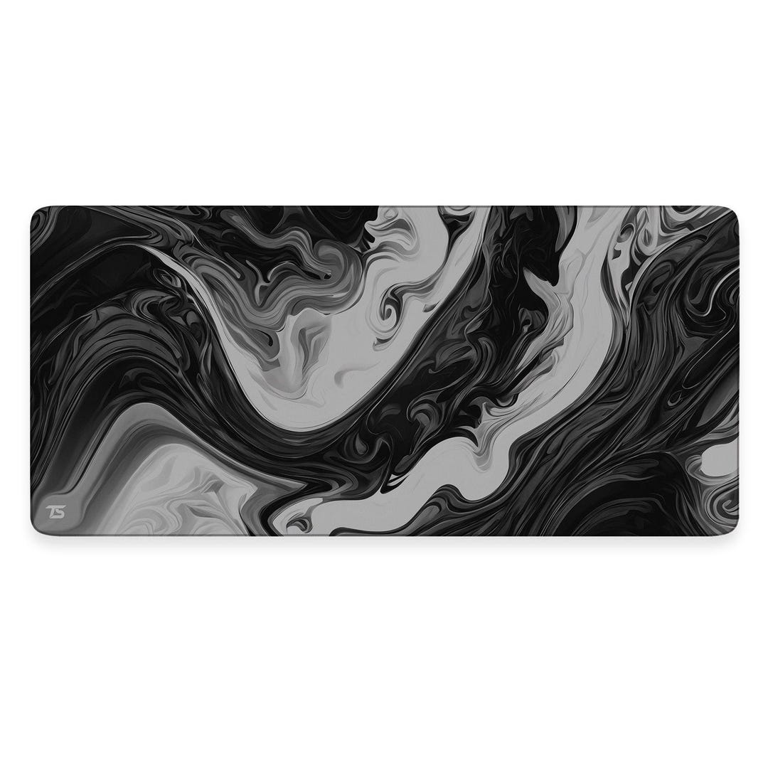 Gaming Mouse Pad XL - Liquid Black | Extended Desk Mat | 900x400 ...
