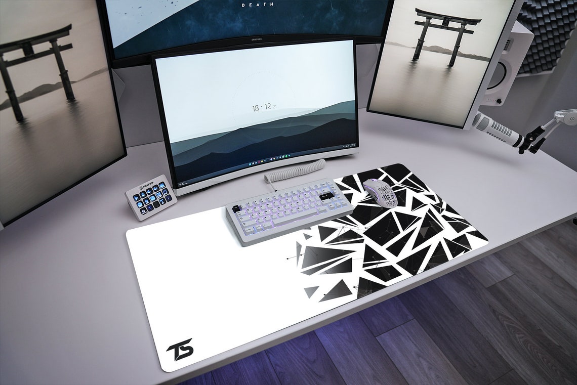 Techsource Mousepad White Nexus Etsy