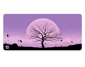 Alfombrilla de ratón XL de anime - Árbol Eterno / Alfombrilla de escritorio para juegos extendida / 900x400 / 800x300 / Cosida / Antideslizante / Lavable