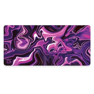 Techsource Mousepad - Cosmos Purple | 900x400/800x300 | Stitched Edges | Nonslip Rubber Base | Machine Washable | Speed and Control