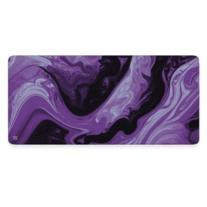 Alfombrilla de ratón Techsource - Liquid Purple / 900x400/800x300 / Bordes cosidos / Base de goma antideslizante / Lavable a máquina / Velocidad y control