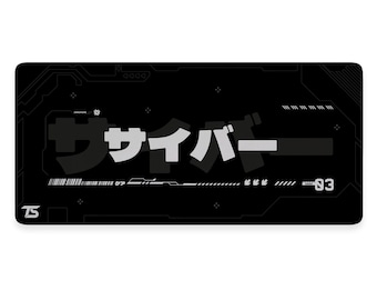 Techsource Mousepad - Cyber Black | 900x400/800x300 | Stitched Edges | Nonslip Rubber Base | Machine Washable | Speed and Control
