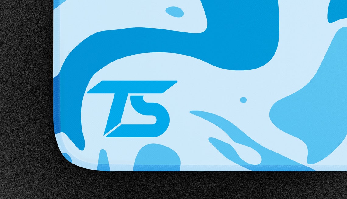 Techsource Mousepad Camo Blue Etsy