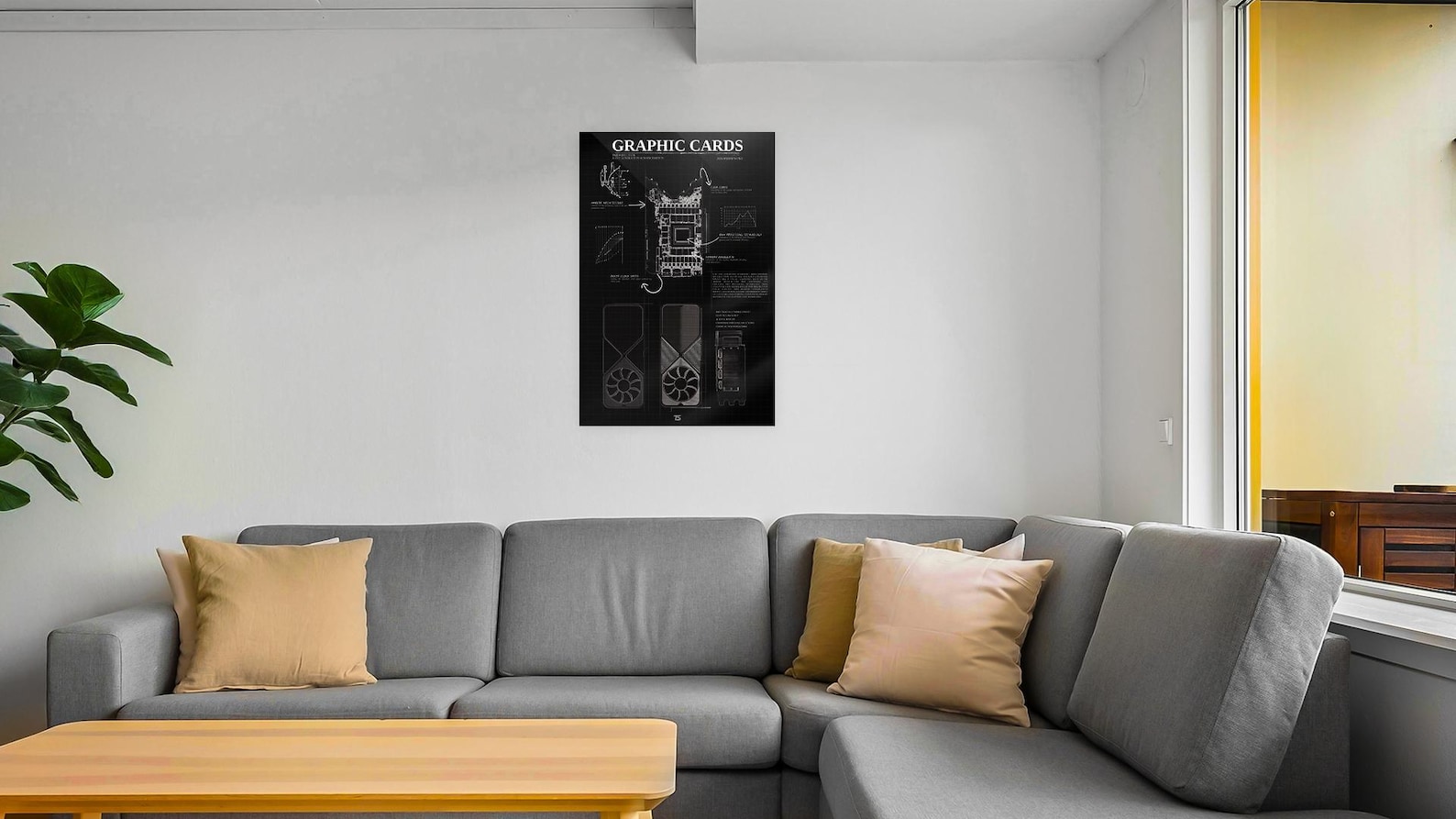  Techsource Acrylic Poster - Ampere Black 