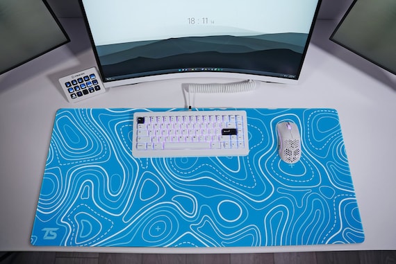 Blue Topo Mouse Pad