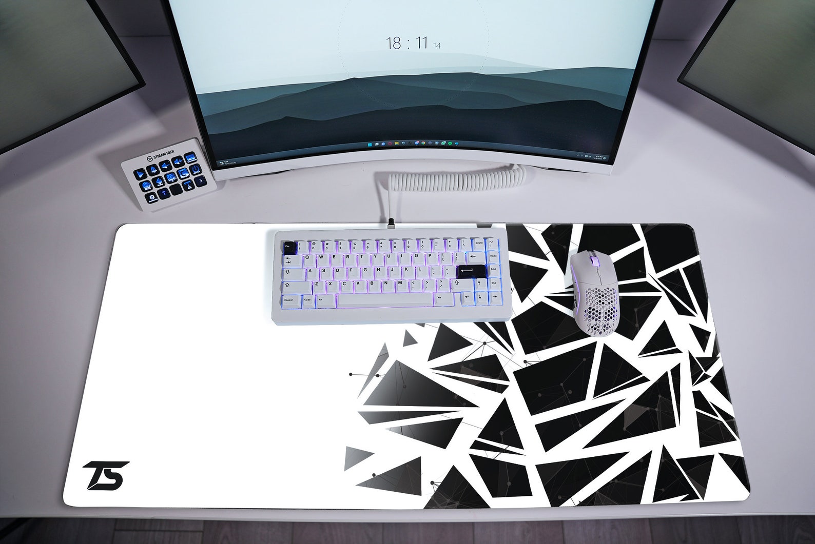 Techsource Mousepad White Nexus Etsy