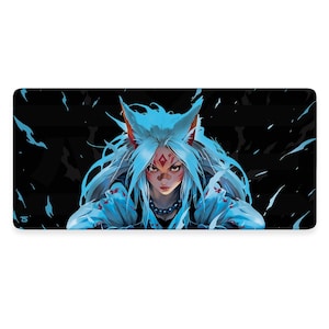 Gaming Mouse Pad XL - Hacker | Extended Desk Mat | 900x400 / 800x300 | Stitched Edges | Nonslip | Washable
