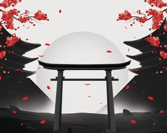 Techsource Acrylic Poster - Kyoto V2 Red | 16x24"