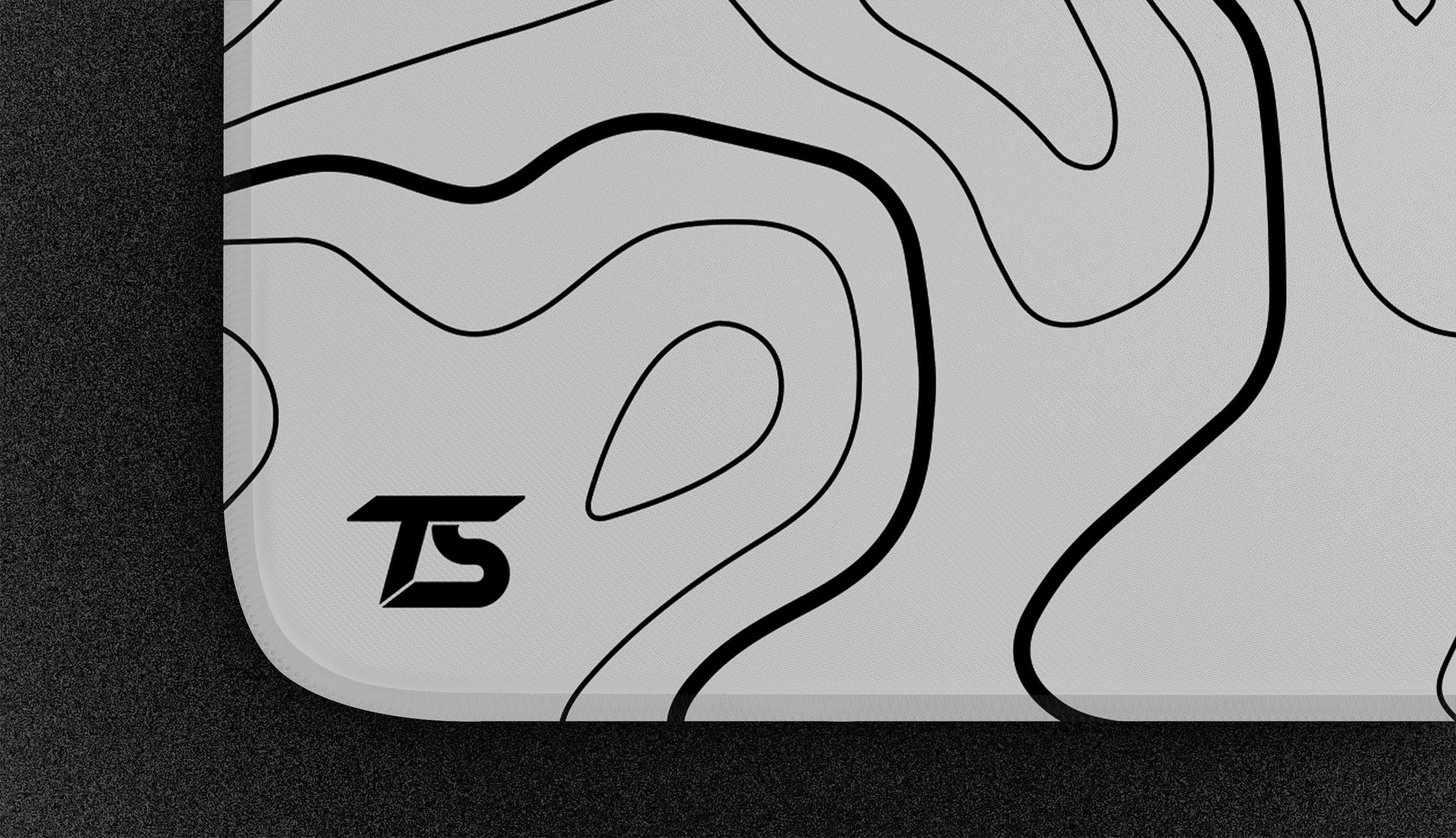 Techsource Mousepad - Topo White V2 | 900x400/800x300 | Stitched Edges ...