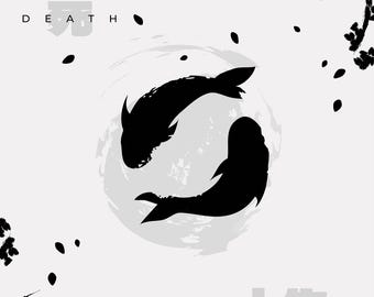 Techsource Acrylic Poster - Koi White | 16x24"