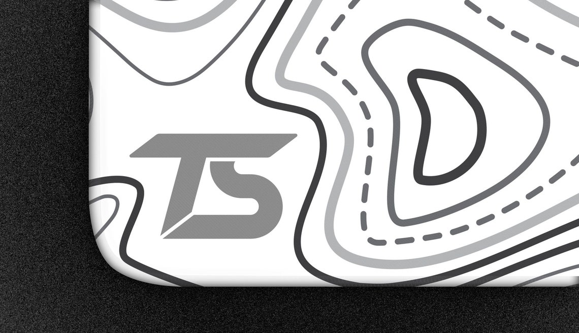 Techsource Mousepad Topo White XL, 2XL and 3XL With Stitched Edges ...