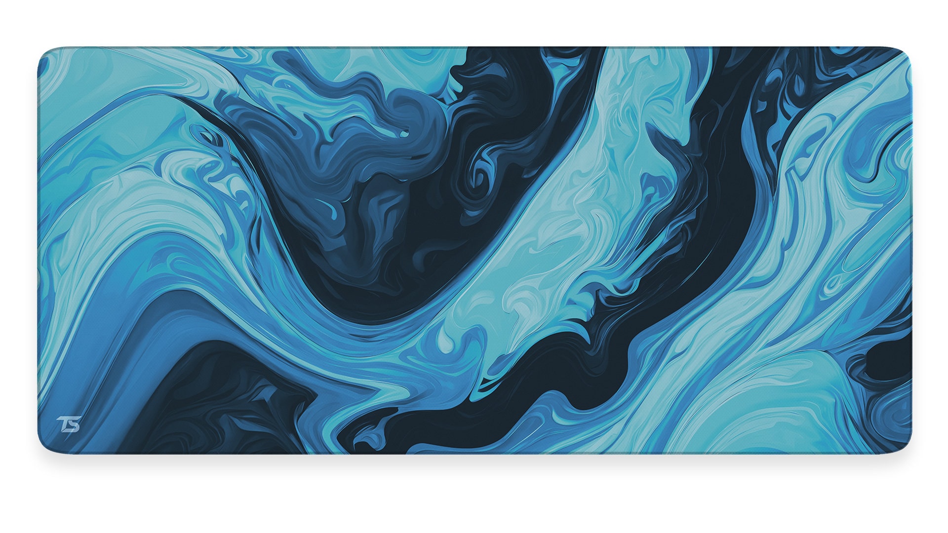 Techsource Mousepad Liquid Blue XL, 2XL and 3XL With Stitched Edges