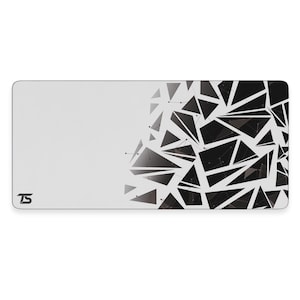 Techsource Mousepad - White Nexus | 900x400/800x300 | Stitched Edges | Nonslip Rubber Base | Machine Washable | Speed and Control