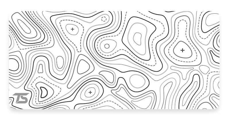 Techsource Mousepad Topo White XL 900x400cm/36x16 - Etsy