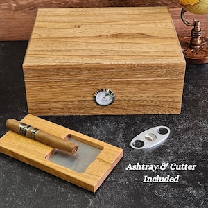 Benutzerdefinierte Humidor für Zigarrenraucher benutzerdefinierte Holzbox Jubiläum Geschenkidee Humidor Box benutzerdefinierte Geschenkidee für Mann Raucher Geschenk Jubiläumsgeschenk